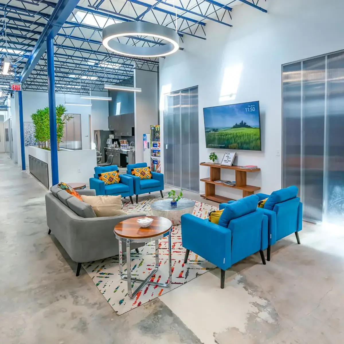 Comfortable sitting space with modern design in Spring Branch Village Office, Houston, TX