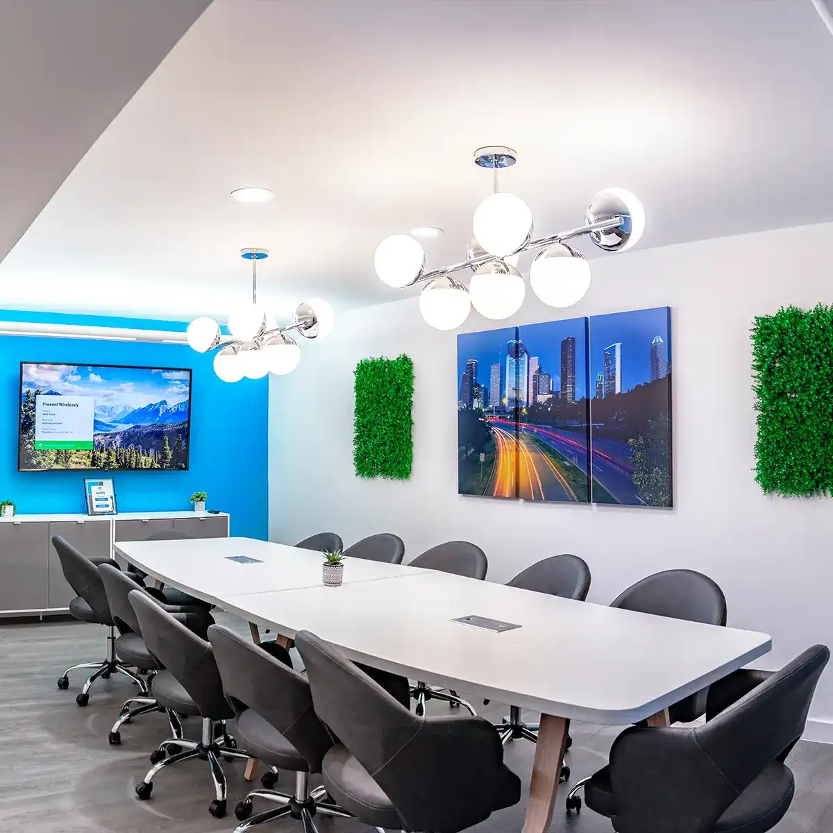 A commercial office with conference room for rent at Museum District in Houston, TX