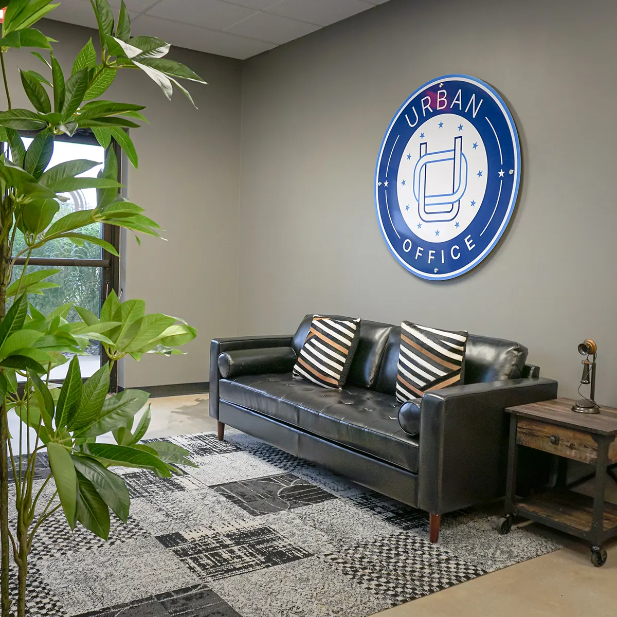 An Aerial View of the Reception Area of the Medical Center by Urban Office in San Antonio, TX