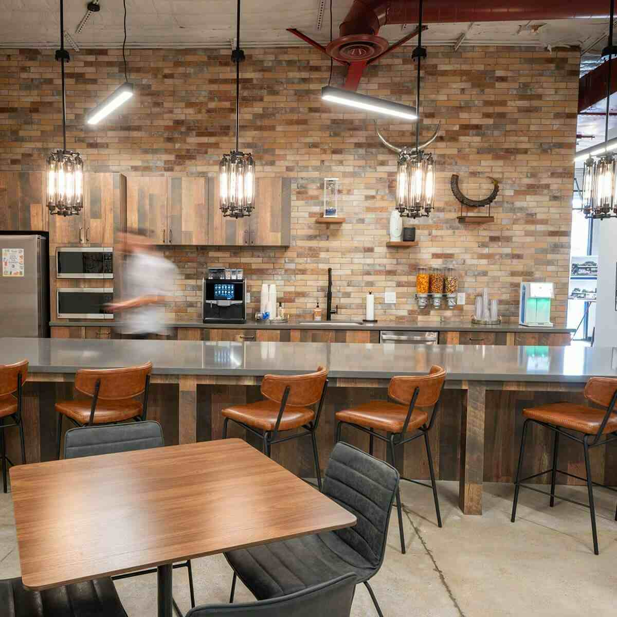 A Spacious Modern Kitchen for Dining at West Heights in Houston, TX