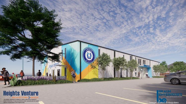 Architectural rendering of a modern, spacious office interior designed by Urban Office LLC