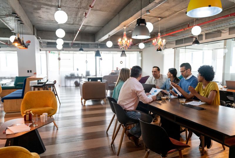 Connecting with others at an Urban Office space in Houston and San Antonio